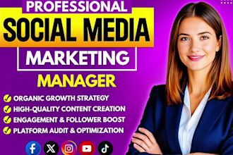 be your social media marketing manager and content creator