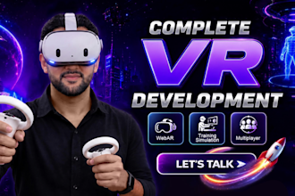 develop VR games and apps as your unity VR developer
