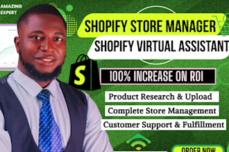 be your shopify virtual assistant, ecommerce coach to scale your shopify store