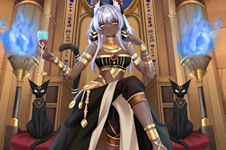 draw anime character art illustration for original character and fanart
