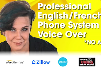 record a female north american IVR or phone message