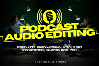 professionally edit and master your podcast audio 24 hours