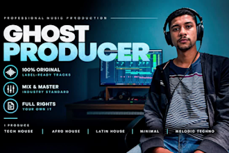 ghost produce tech house, deep house, afro, melodic techno