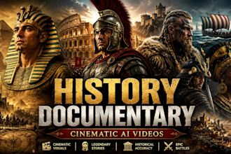 create ai viral history and bible documentary videos for youtube