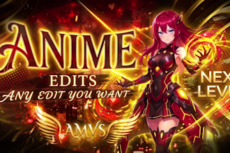 do high quality anime edits and amvs for tiktok and youtube