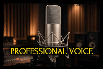 record a warm british voiceover