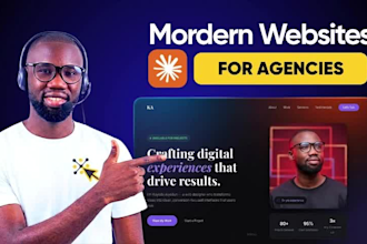 design or redesign a professional ai website for agencies