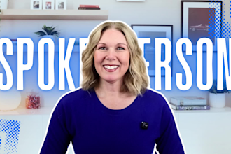 be your natural background female video spokesperson