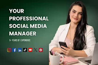 be your social media marketing manager and content creator