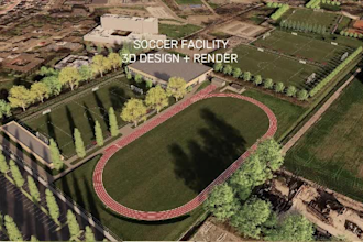 design and render football stadiums and soccer facilities