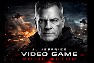 deliver cinematic video game character voice acting