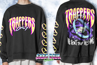 create freestyle design for streetwear brand