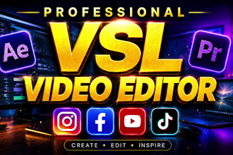 be your professional vsl video editor and talking head videos