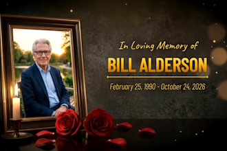 create funeral slideshow and memorial video for you in 24h