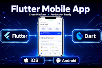 build a cross platform mobile app using flutter for android and ios