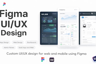 do figma website design, saas website and website ui ux design in figma