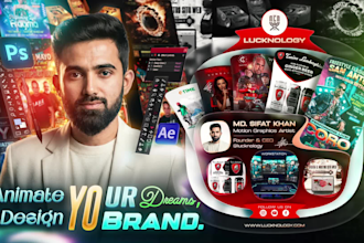 create animated motion flyer poster for event, party or club