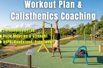 be your personal calisthenics coach and workout planner