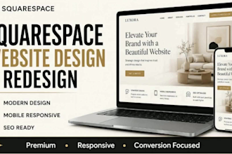 design a premium squarespace website that converts visitors