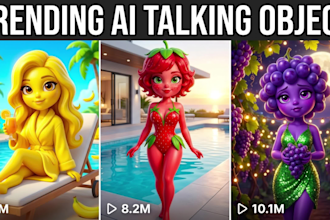 create viral ai talking object and fruit animation shorts