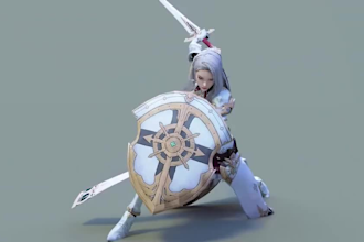 model 3d cinematic game character rigging for games, 3d animation vrchat avatar