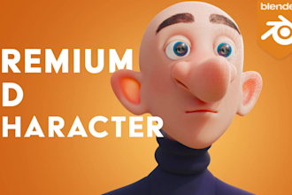 create a premium optimized 3d character