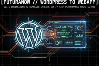 rebuild and upgrade the wordpress platform into a custom webapp