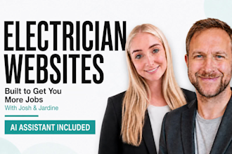 create  an electrician website that gets jobs