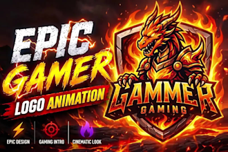 create game and esports logo animation