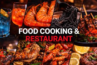 do food and restaurant promo video, cooking recipe reels, food marketing video