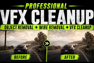 do object removal, wire removal and vfx cleanup