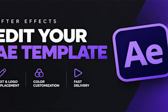 edit and customize after effects templates