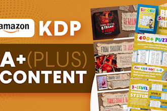 design premium amazon KDP a plus content
