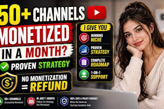 help you monetize your youtube channels with proven strategies