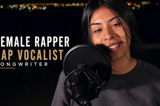 write and record custom rap verses and hooks as your female rapper