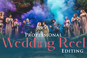 edit cinematic wedding reels and highlights