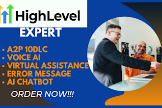 gohighlevel virtual assistant voice ai a2p dental website sale funnel automation