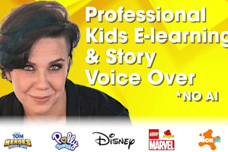 record a kids e learning or storytelling voice over