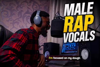 be your professional rapper for rap vocals, songs