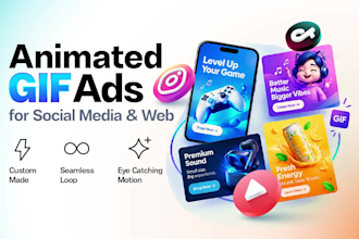 create animated GIF ads for social media and web banners