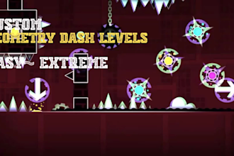 professionally decorate dash collab level, custom level art and effects