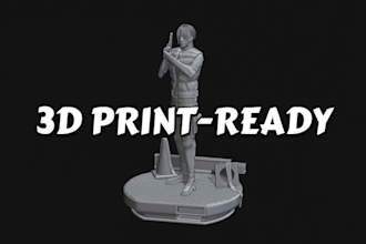 sculpt a custom 3d printable character, statue, or figurine