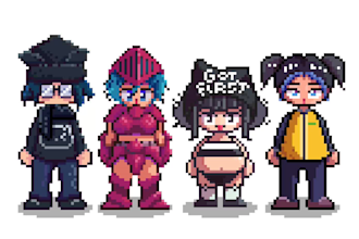 create and animate pixel art characters