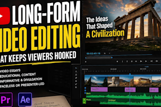 edit engaging longform video essays for youtube