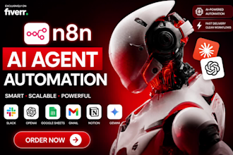 build n8n workflows, n8n automation, ai agents, make com workflow