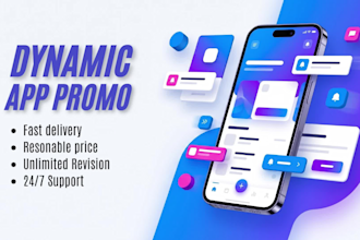 create dynamic app promo video and app explainer