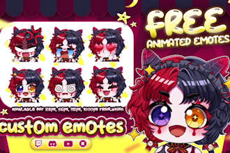 create twitch animated emotes and sub badges for streaming