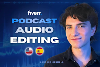 professionally edit and master podcast audio