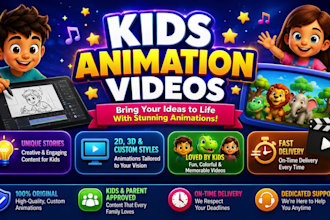 create kids nursery rhyme animation videos for youtube