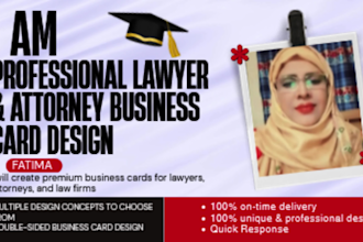 do design professional lawyer and attorney business cards
